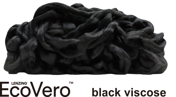 LENZING EcoVero black viscose